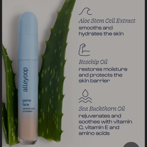 Alleyoop Game Face Second Skin Concealer NIB Color Superstar .19 Oz/5.5 Ml - Picture 5 of 12